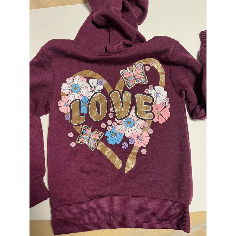 Love Sweatshirt Youth Size Girls Pink Brand 7/8